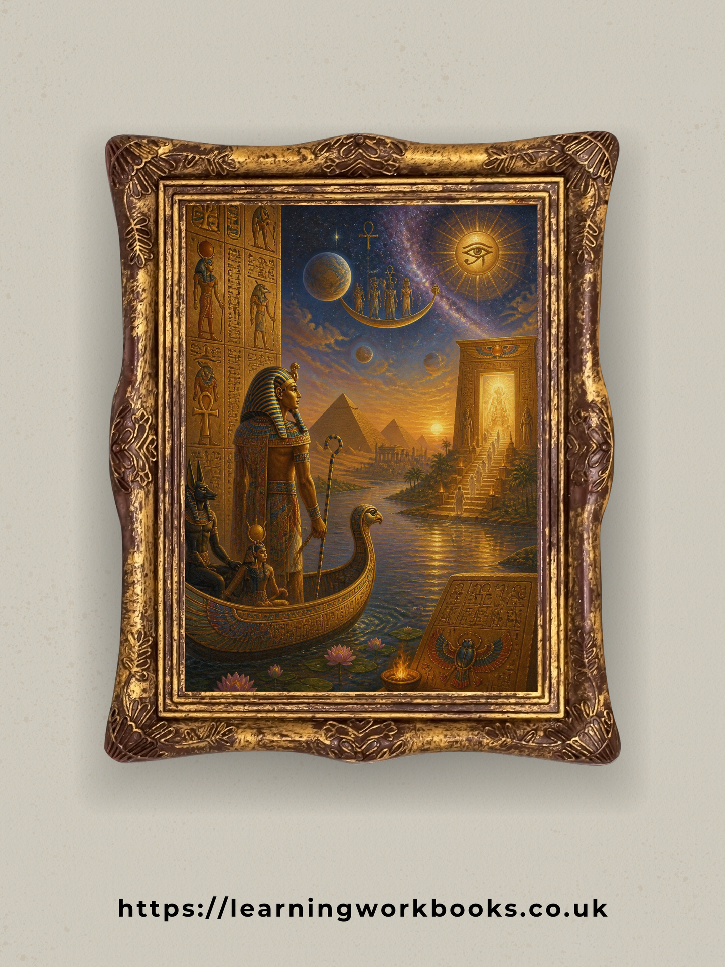 The Pharaoh's Journey into the Afterlife / Ancient Civilisation Printable Art 2 / Premium Printable Digital Download