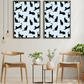 Blue Minimalist Cat Silhouette Pattern / Animal Patterns Printable Art 4 / Premium Printable Digital Download