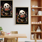Cute Panda Holding a Bouquet / Pandas Printable Art 1 / Premium Printable Digital Download
