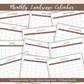 Brown Spring Cleaning Planner