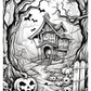 Haunted House Colouring Book (downloadable digital product)