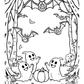 Haunted Forest Halloween Colouring Book