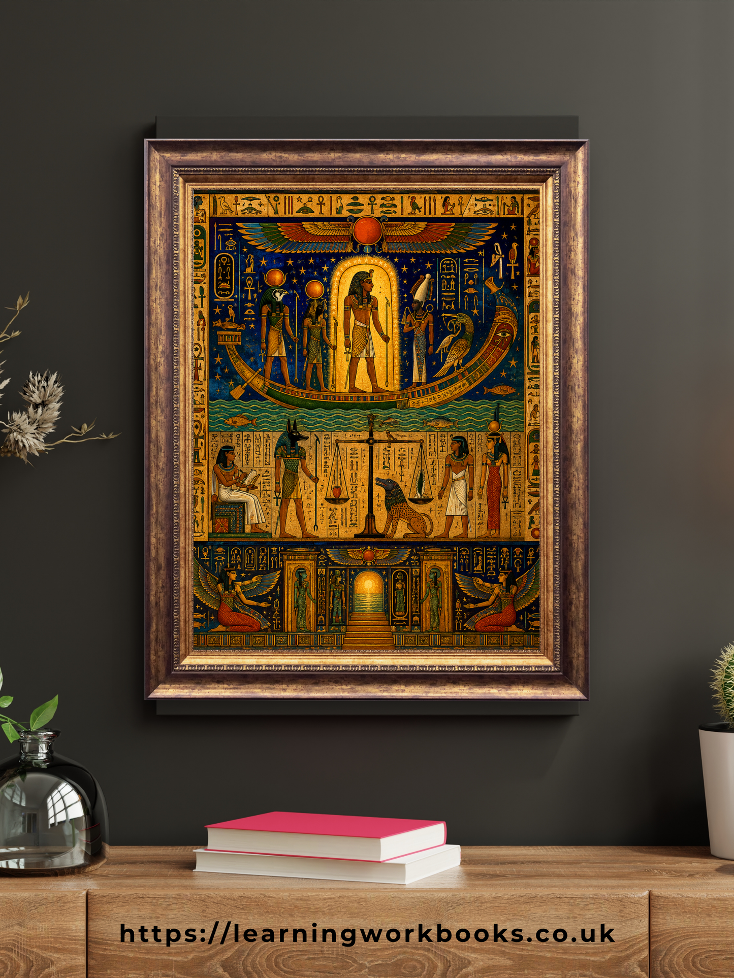 The Pharaoh's Journey into the Afterlife / Ancient Civilisation Printable Art 3 / Premium Printable Digital Download