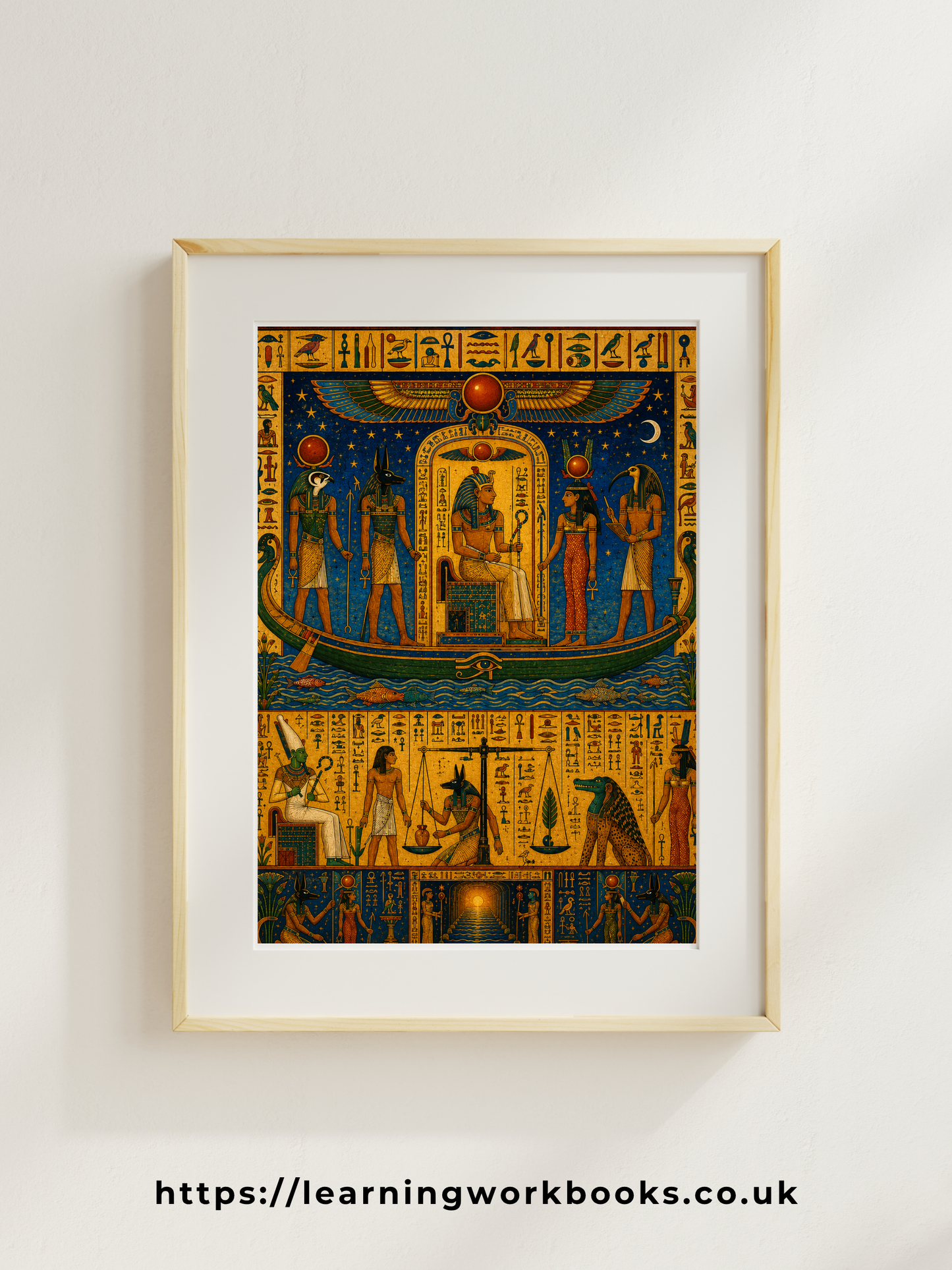 The Pharaoh's Journey into the Afterlife / Ancient Civilisation Printable Art 4 / Premium Printable Digital Download