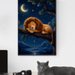 Sleeping Lion on a Branch / Lions Printable Art 2 / Premium Printable Digital Download