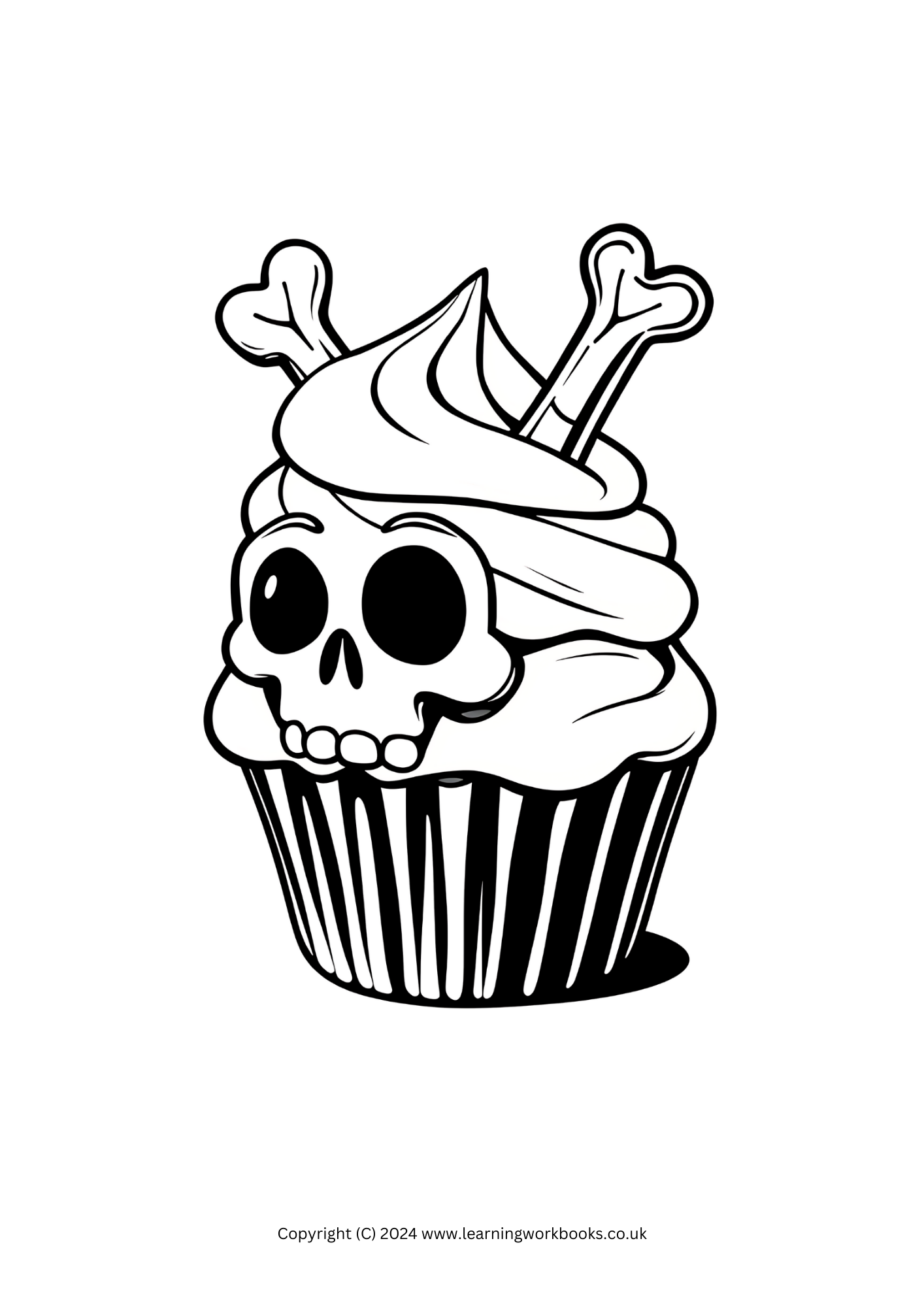 Monster Cupcakes Halloween Colouring Books