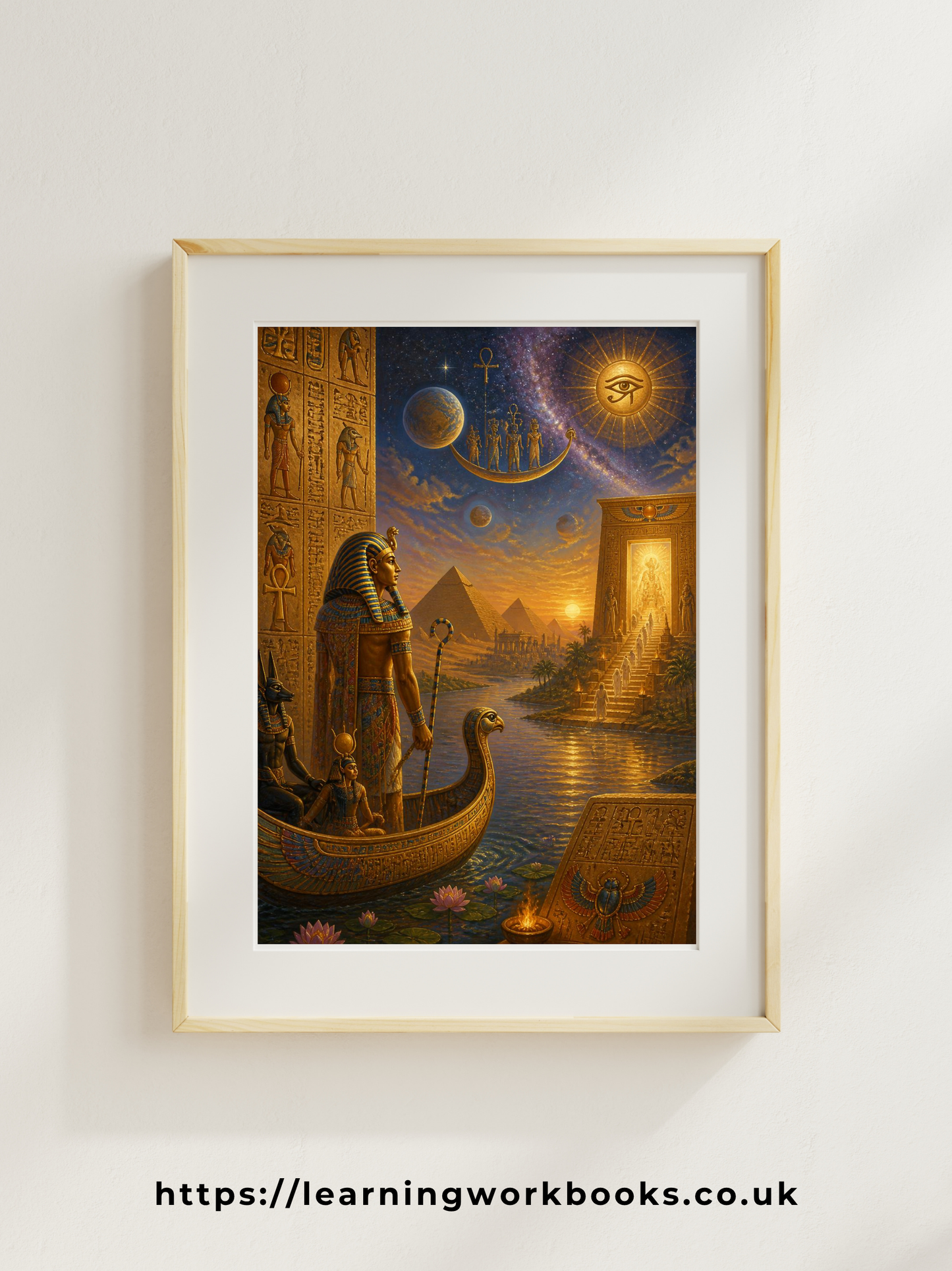 The Pharaoh's Journey into the Afterlife / Ancient Civilisation Printable Art 2 / Premium Printable Digital Download