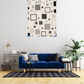 Modern Minimalist Geometric Squares Pattern / Geometric Patterns Wall Art 2 / Premium Printable Digital Download