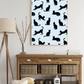 Blue Minimalist Cat Silhouette Pattern / Animal Patterns Printable Art 4 / Premium Printable Digital Download