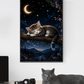 Sleeping Cat on a Branch / Cats Printable Art 2 / Premium Printable Digital Download