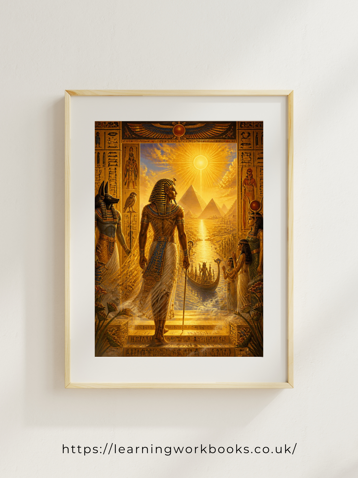 The Pharaoh's Journey into the Afterlife / Ancient Civilisation Printable Art 1 / Premium Printable Digital Download