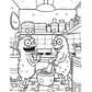 Monster Bakery Halloween Colouring Book