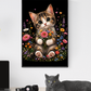 Cute Cat Holding a Bouquet  / Cats Printable Art 1 / Premium Printable Digital Download