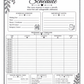 The Complete Wedding Planner – Design Number 1: Ivory and Gold Flowers (downloadable, high quality print, 100 pages)