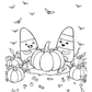 Candy Corn Creatures Halloween Colouring Book