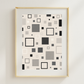 Modern Minimalist Geometric Squares Pattern / Geometric Patterns Wall Art 2 / Premium Printable Digital Download