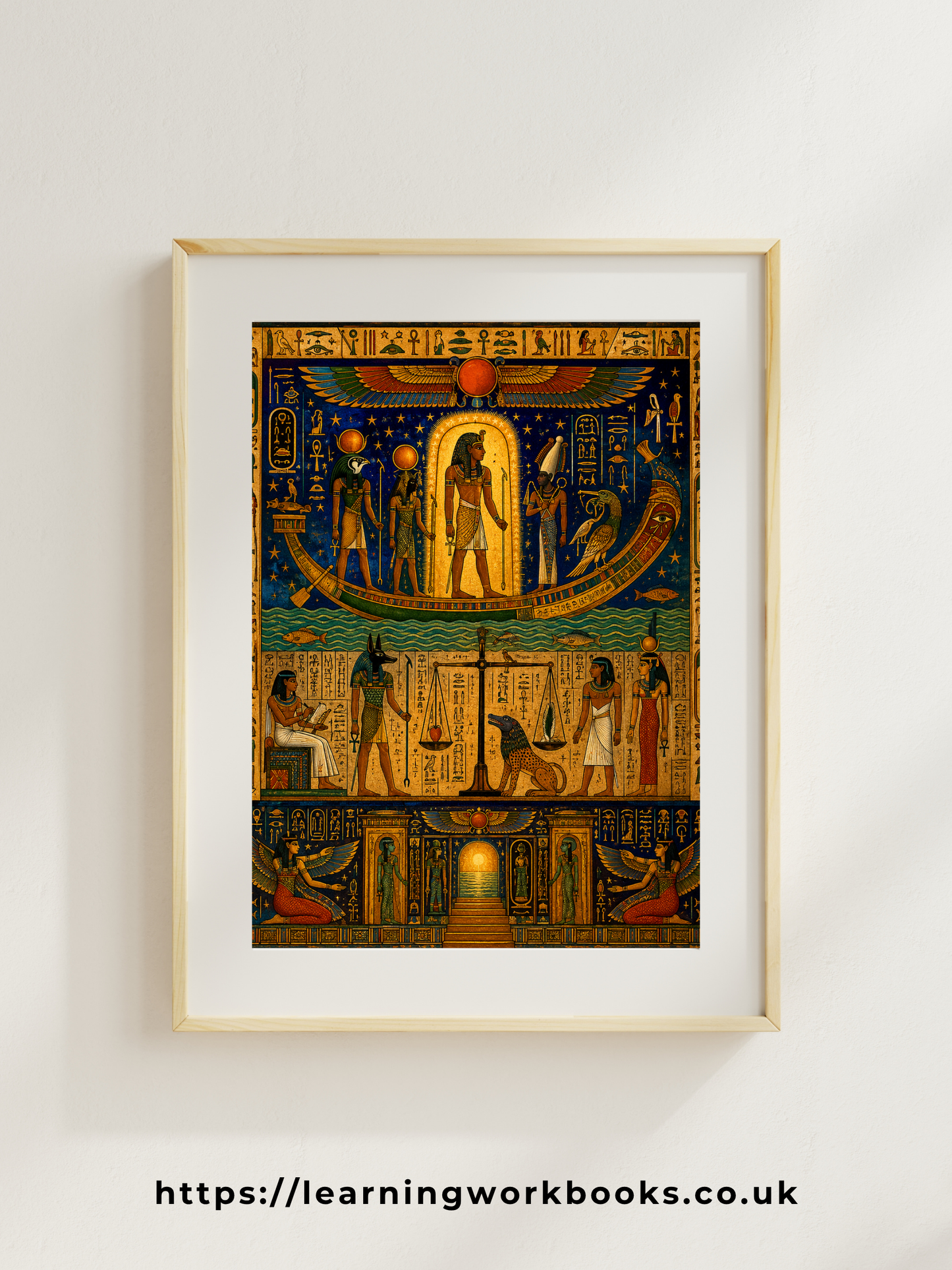 The Pharaoh's Journey into the Afterlife / Ancient Civilisation Printable Art 3 / Premium Printable Digital Download