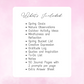 Pink Spring Journal Workbook