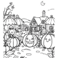 Pumpkin Spice Wonderland Halloween Colouring Book