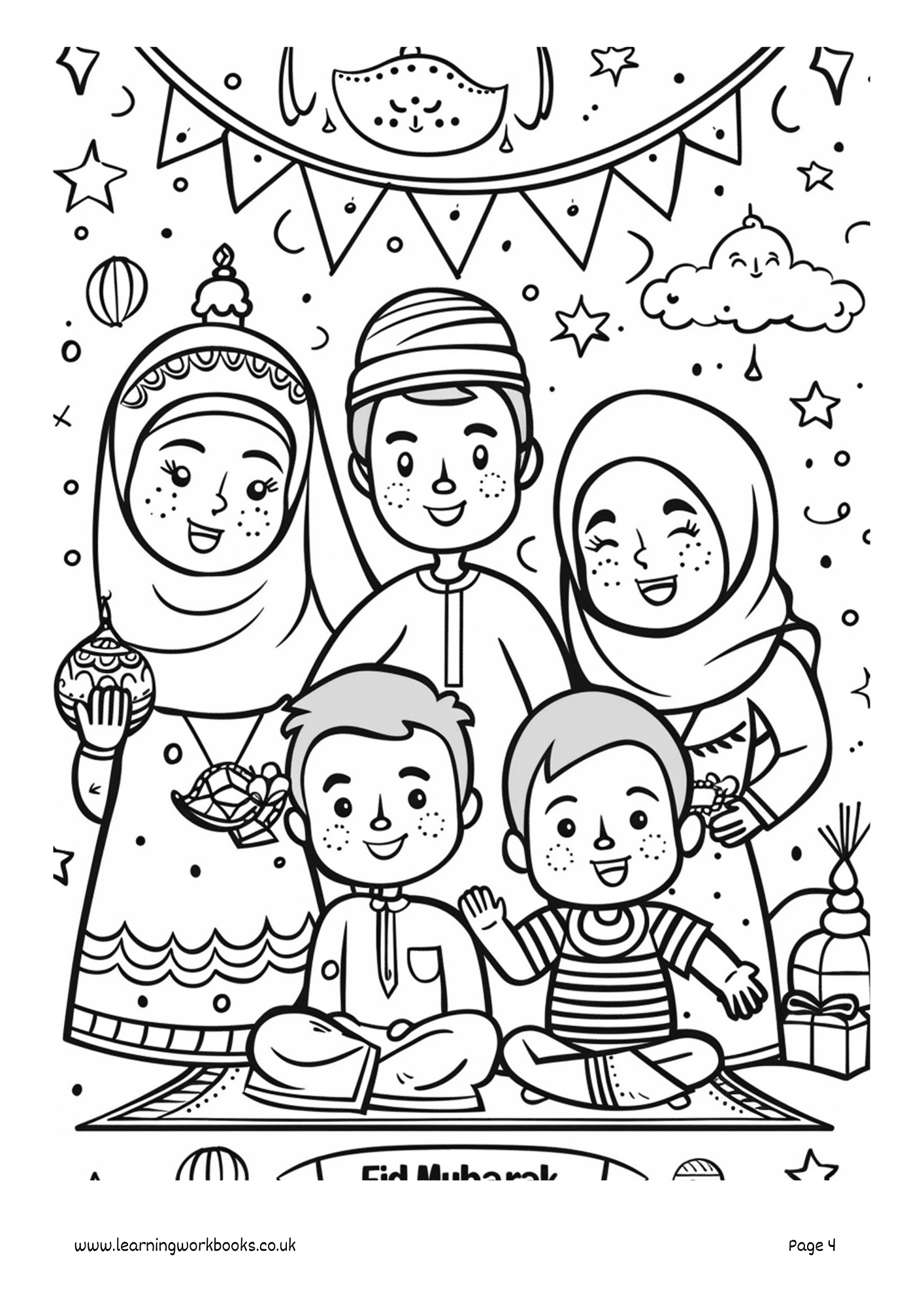 Eid Colouring Book 1 (downloadable digital product)