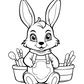 Easter Bunny Colouring Book