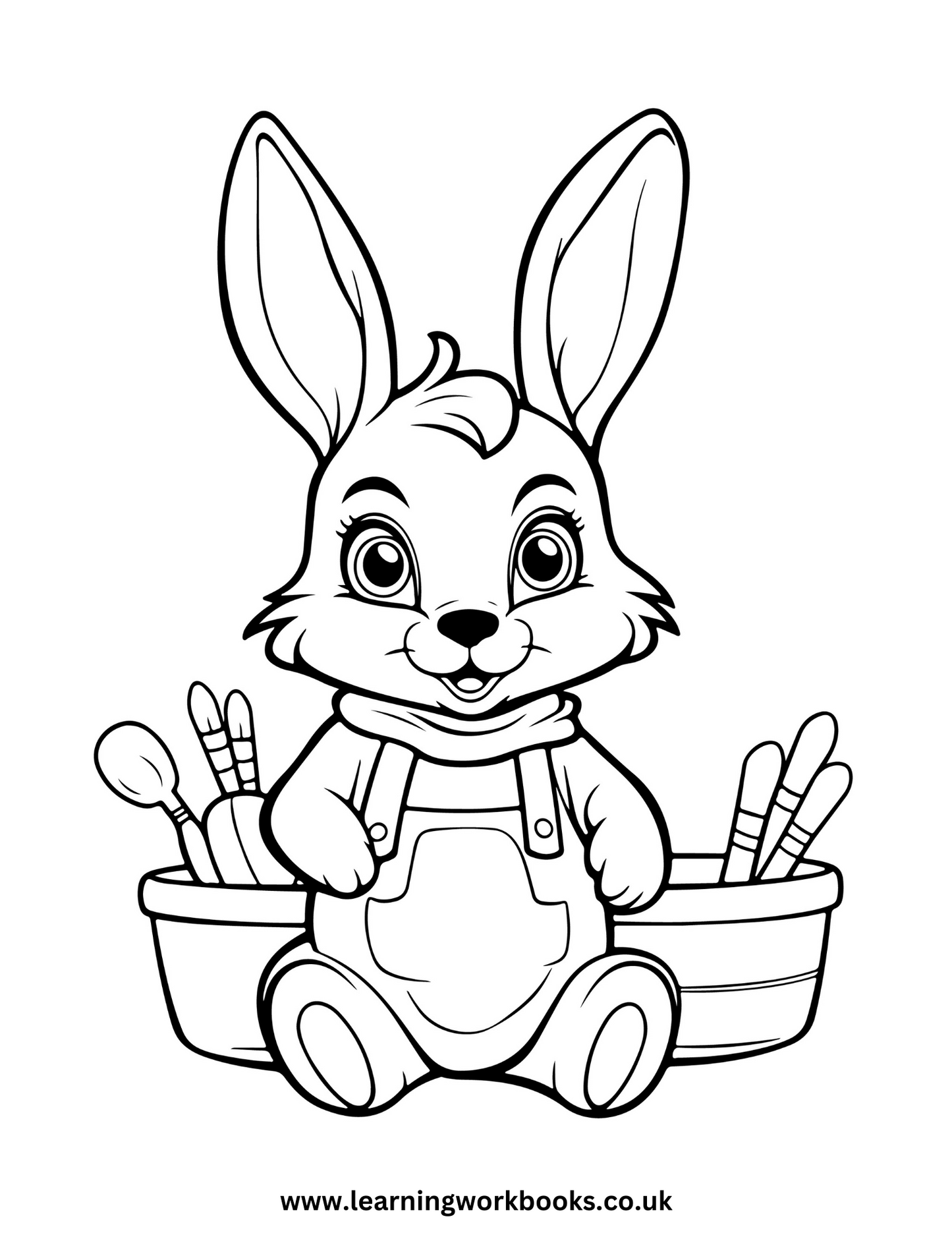 Easter Bunny Colouring Book