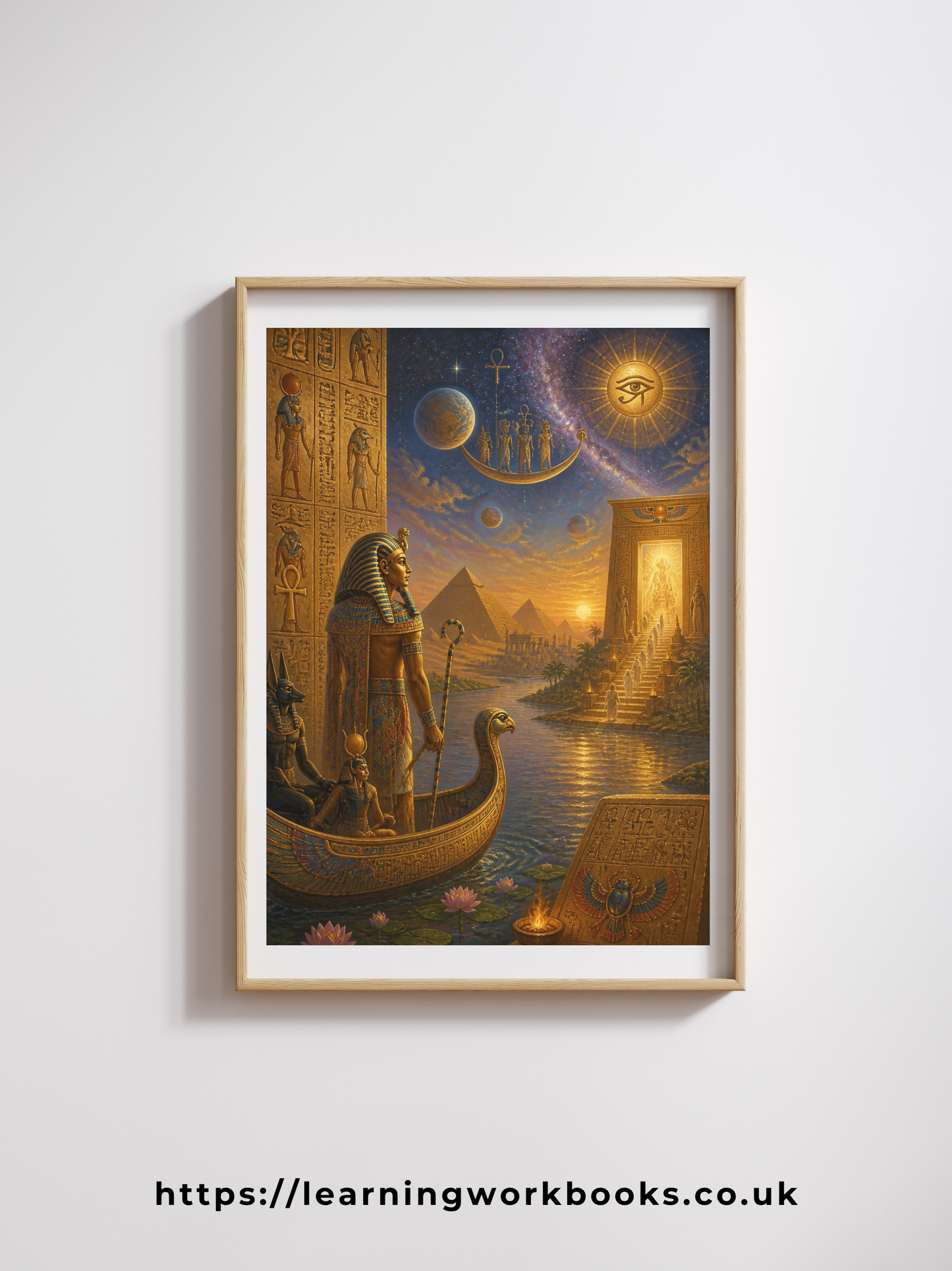 The Pharaoh's Journey into the Afterlife / Ancient Civilisation Printable Art 2 / Premium Printable Digital Download