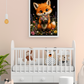 Cute Fox Holding a Bouquet / Foxes Printable Art 1 / Premium Printable Digital Download