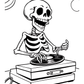 Happy Skeletons Halloween Colouring Book