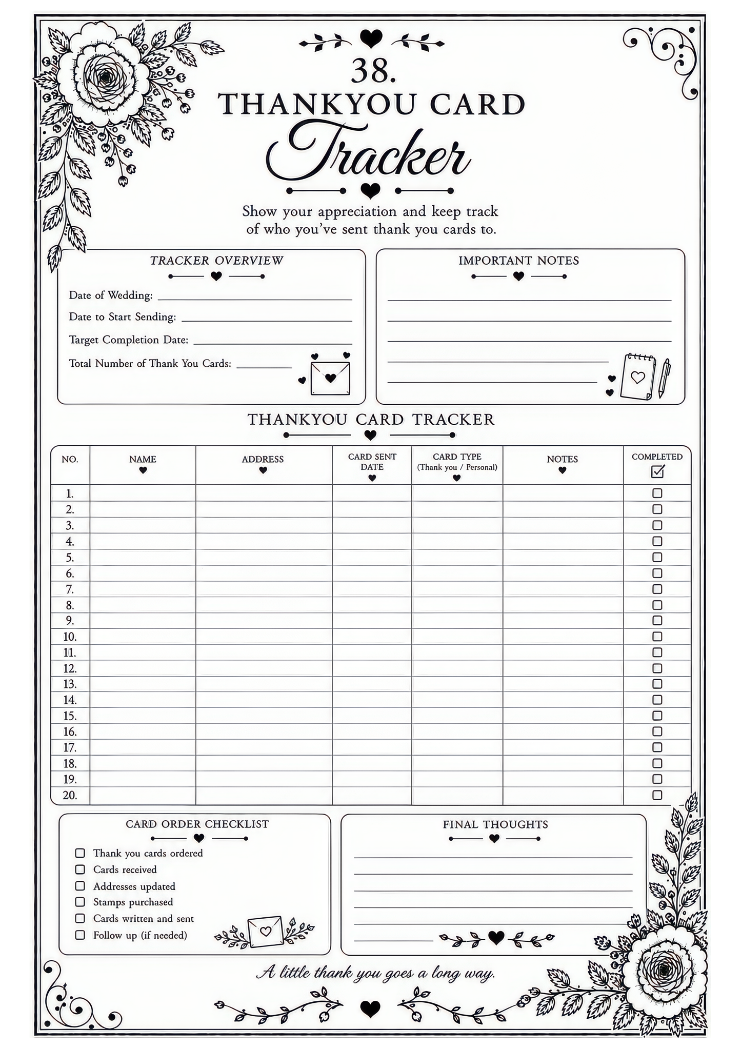 The Complete Wedding Planner – Design Number 1: Ivory and Gold Flowers (downloadable, high quality print, 100 pages)