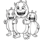 Cuddle Monsters Halloween Colouring Book