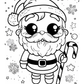 Kawaii Christmas Colouring Book 1 (downloadable digital product)