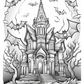 Haunted House Colouring Book (downloadable digital product)