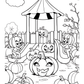 Jack-O-Lantern Town Halloween Colouring Book