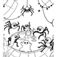 Haunted Forest Halloween Colouring Book