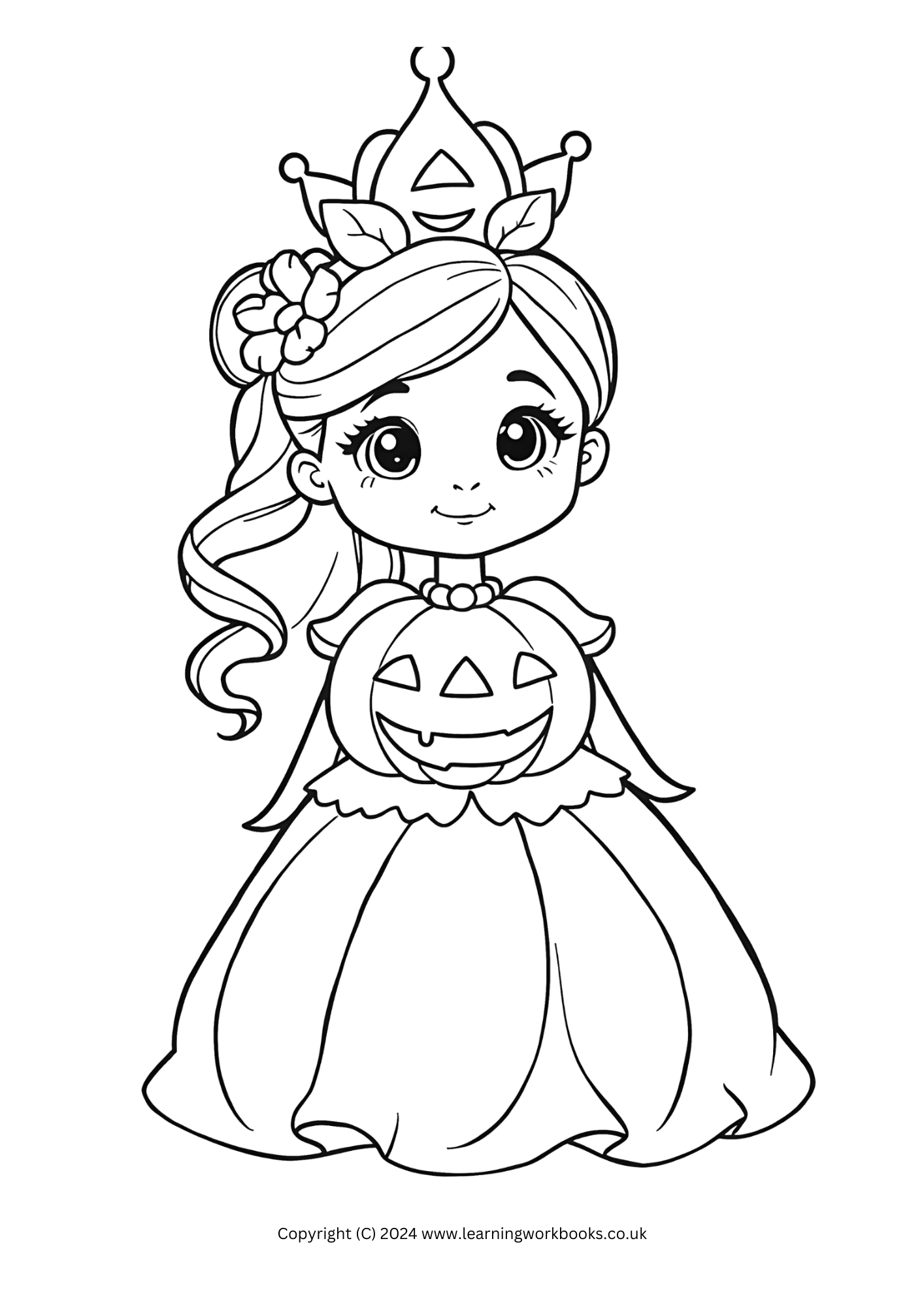 Halloween Costume Parade Colouring Book