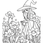 The Witch's Garden Halloween Colouring Book