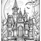 Haunted House Colouring Book (downloadable digital product)