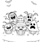 Halloween Tea Party Colouring Book