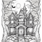 Haunted House Colouring Book (downloadable digital product)