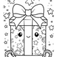 Kawaii Christmas Colouring Book 3 (downloadable digital product)