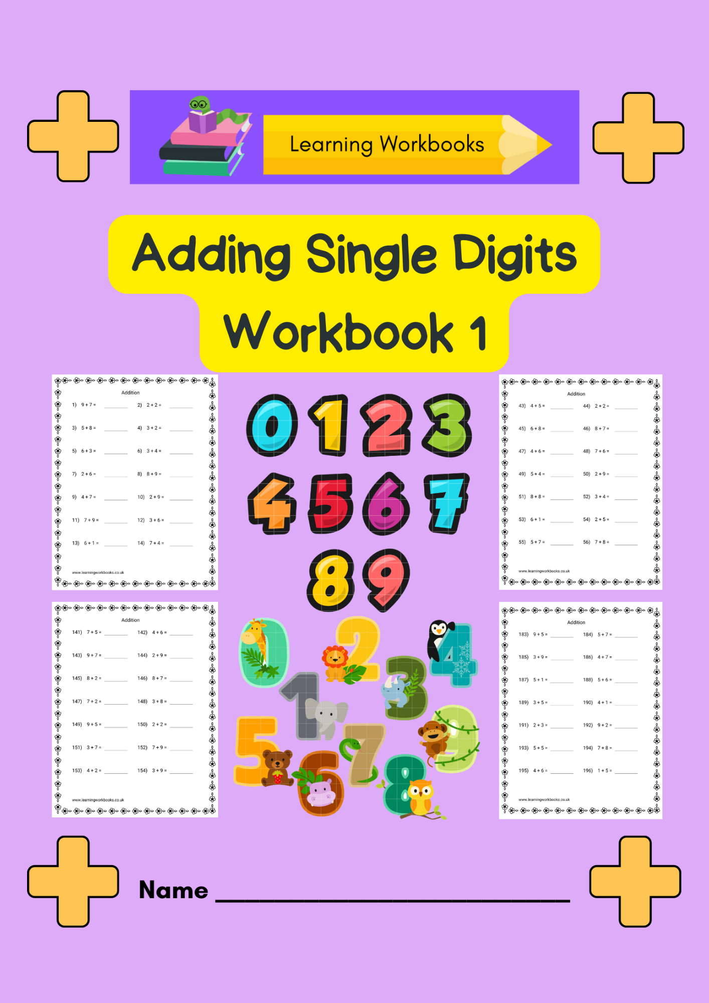 Adding Single Digits Workbook 1