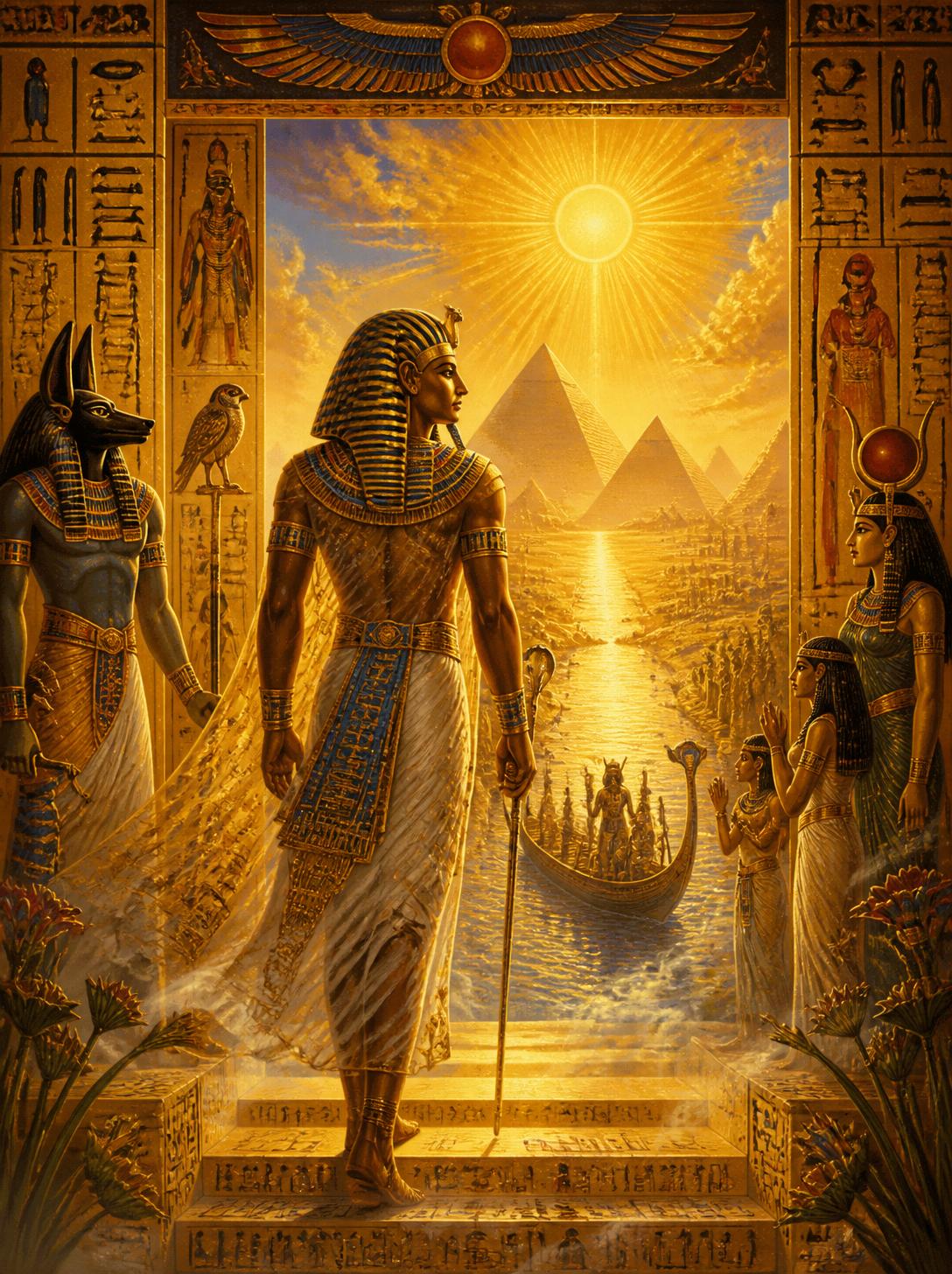 The Pharaoh's Journey into the Afterlife / Ancient Civilisation Printable Art 1 / Premium Printable Digital Download