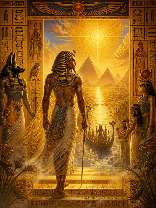 The Pharaoh's Journey into the Afterlife / Ancient Civilisation Printable Art 1 / Premium Printable Digital Download