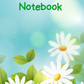 Blue Sky and White Flowers A4 Lined Notebook (Downloadable Ebook)