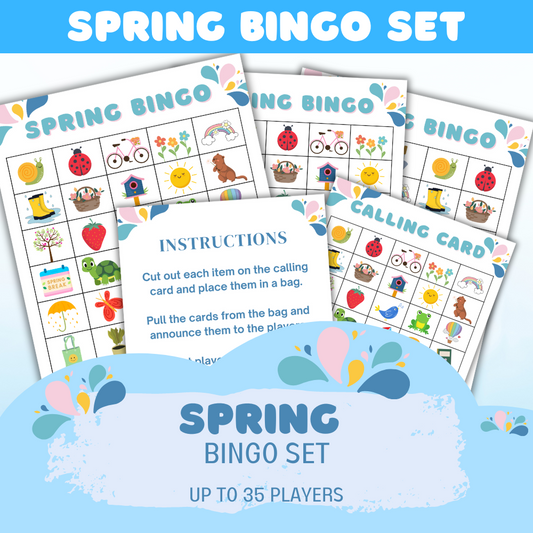 Spring Bingo Set (downloadable digital product)
