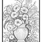 Flowers on Windowsill Colouring Book 5