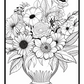 Flowers on Windowsill Colouring Book 3