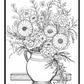 Flowers on Windowsill Colouring Book 5