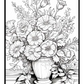 Flowers on Windowsill Colouring Book 5